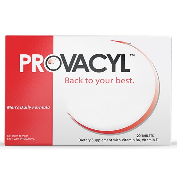Provacyl Mens Daily Supplement  Herbal Blend with Amino Acids, 120 Tablets