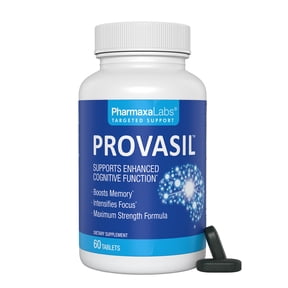 Provasil Maximum Strength Brain Supplement - Boosts Memory & Focus - Increases Mental Performance & Cognitive Health - Phosphatidylserine, Resveratol, Folate, Ginkgo Leaf, Bacopa & More - 60 Tablets