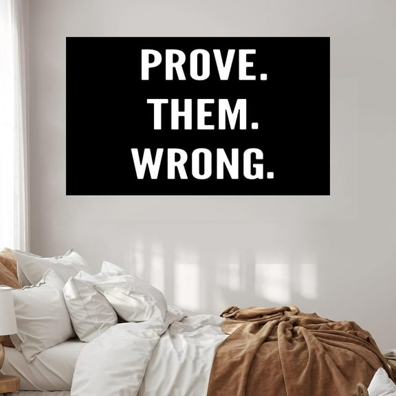 Prove Them Wrong Flag 3x5 Ft Funny Flags for College Dorm Room Guys Meme Flags Man Cave Bedroom Wall Art Decor Banner Gifts