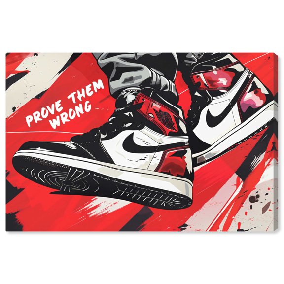 Prove Them Wrong In Style Urban Style Canvas Wall Art by Notoriart, Gallery Wrapped, 30"x20"