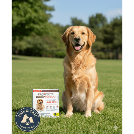 Provecta Advanced Flea Tick XL Dogs 55+ lbs 4-Month Topical Repels Mosquitoes