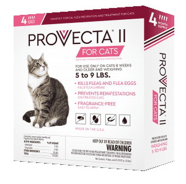 Provecta for Cats 5-9 lb. Topical Flea Solution 4-Month Supply