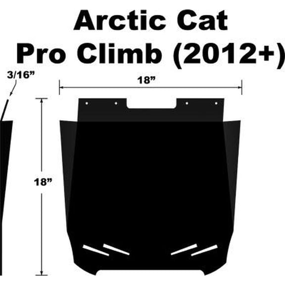 Proven Design Products SF-012PCPB Snow Flap