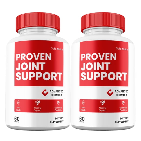 Proven Joint Support Capsules, Joint Support Supplement, Proven JointSupport All-Natural Pills Maximum Strength, 30 Day Supply per Bottle (2 Pack)