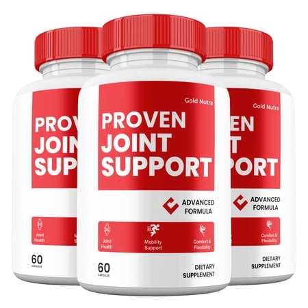 Proven Joint Support Capsules, Joint Support Supplement, Proven JointSupport All-Natural Pills Maximum Strength, 30 Day Supply per Bottle(3 Pack)