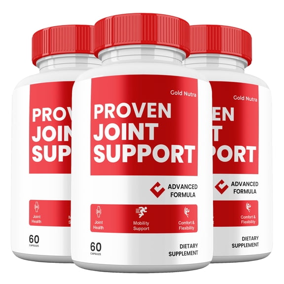 Proven Joint Support Capsules, Joint Support Supplement, Proven JointSupport All-Natural Pills Maximum Strength, 30 Day Supply per Bottle(3 Pack)