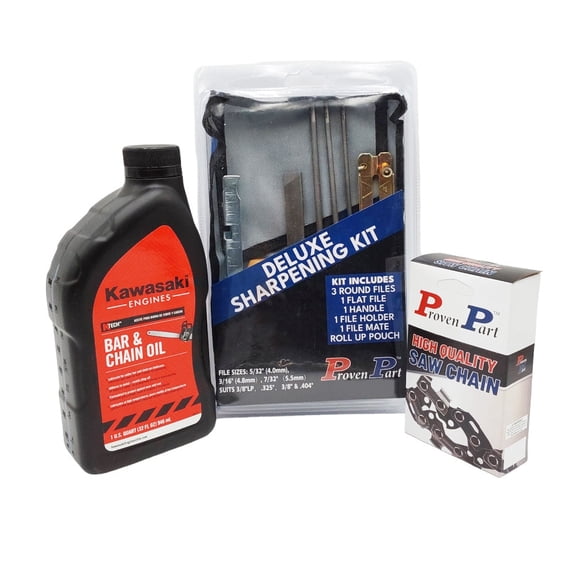 Proven Part (1) 33Rsf-114 36" Chain For Stihl .050 3/8" 114Dl (1) Deluxe File Kit(1) Qt Oil