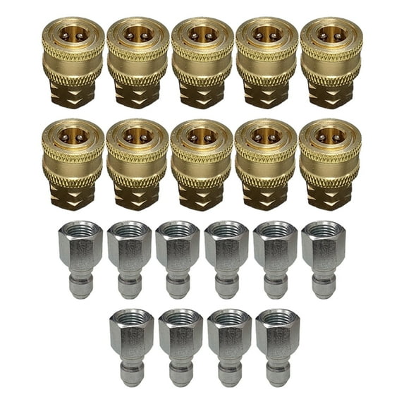 Proven Part 10 Pack 1/4" M Quick Connect X 1/4" Female 10 Pack 1/4" Quick Connect X 1/4" NPT Female