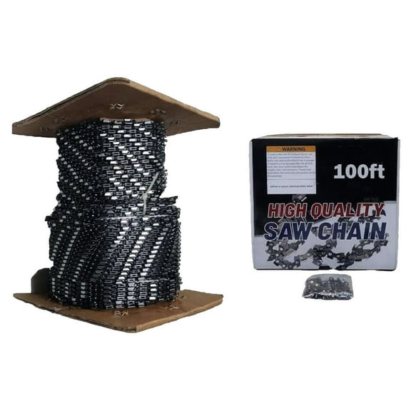 Proven Part 100Ft Roll Chainsaw Chain Semi-Chisel 2400Dl Pitch 1/4 In. Gauge .050