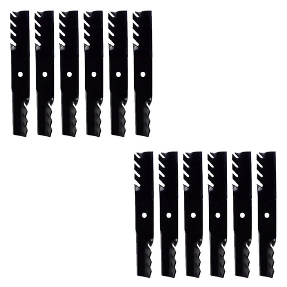 Proven Part 12-Pack Toothed Mulching Blade Fits Exmark 116-5174-S