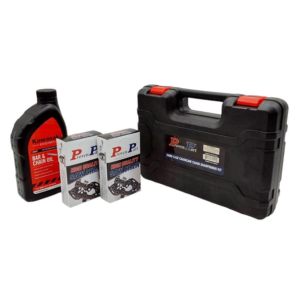 Proven Part 2-16"Chain 3689-005-0067 Bar.325.063 67Dl,1Qt Chain Oil,Files Guide Vise Scrench
