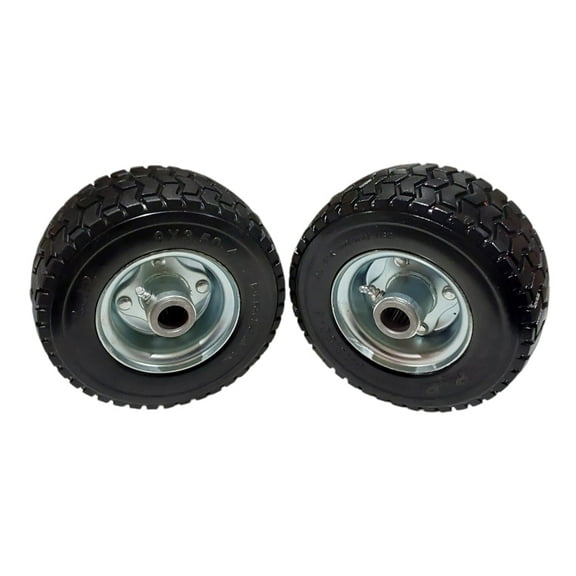 Proven Part 2- Foam Filled Tires 9X3.5-4 No Flat Solid Compatible With 2 Wheel Velke System Fits 72410088 VKXWheel 10816 Includes Bearings Fits 77410031 77410030 VKXRLBRG VKXBRGRTNR