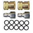 thumbnail image 1 of Proven Part 2 Pack Quick Connect To 3/8" Female, Plug  2 PK. 3/8" Female Stainless and 10 Pack 3/8" High Temperature O-Rings, 1 of 10