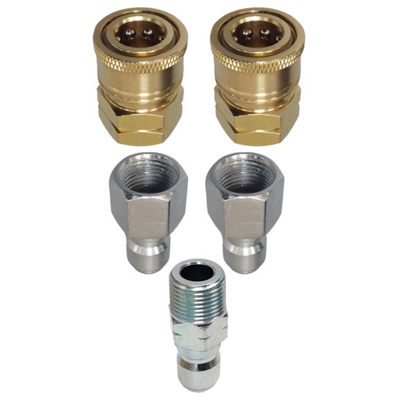 Proven Part 2- Quick Connect To 3/8" Female, ( 2 ) Plugs 3/8" Female Stainless and ( 1 ) 3/8" Male Quick Connect Plug