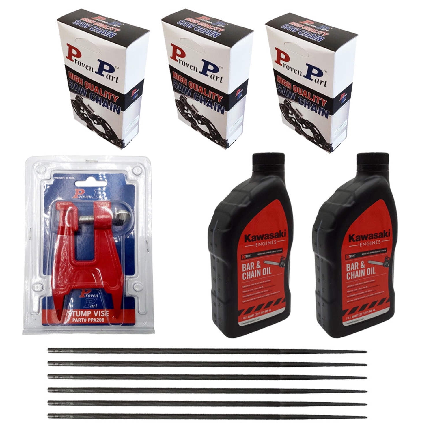 Proven Part (3) Full Chisel Chain for 18In Bar .325"Pitch .063" Gauge ...