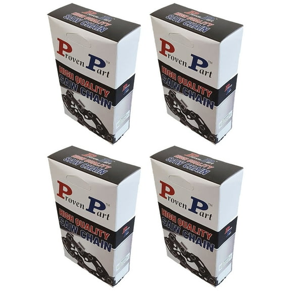 Proven Part (4) Full Chisel Chain for 18In Bar .325" Pitch  .063" Gauge 68DL For Stihl 26RM368 MS230