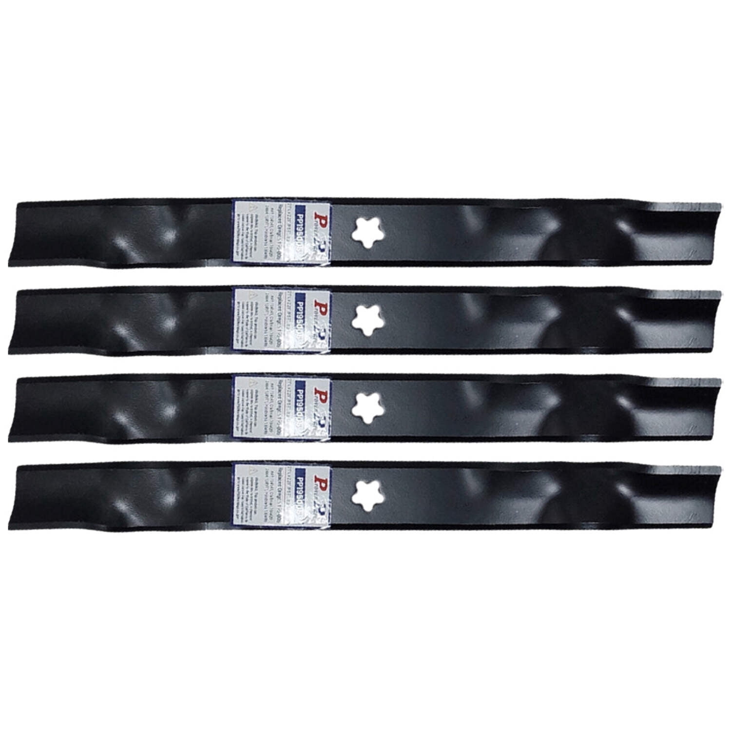 Proven Part 4-Pack Mulching Mower Blade Fits John Deere Am137328