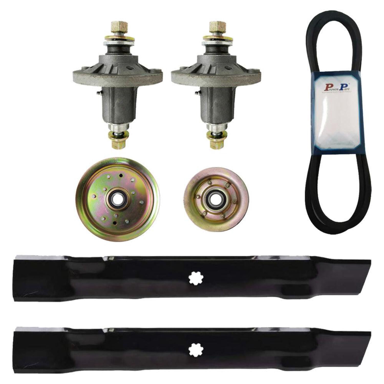 Proven Part 42" Mower Deck Rebuild Kit Fits Jd La115 100 Series Spindles Blades 114