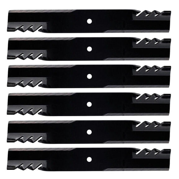 Proven Part 6PK Toothed Mulching Blades Fit Exmark 116-5173-S, 103-0301-S