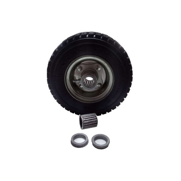 Proven Part Foam Filled Tire 9X3.5-4 No Flat Solid Compatible With 2 Wheel Velke System Fits 72410088 VKXWheel 10816 Includes Bearings Fits 77410031 77410030 VKXRLBRG VKXBRGRTNR