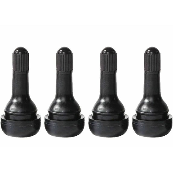 Proven Part Pack Of 4 Quick Snap-In Short Tire Valve Stems Tr412 Tubeless .453 For Lawn Mowers Atv Motorcycles Boat Trailers