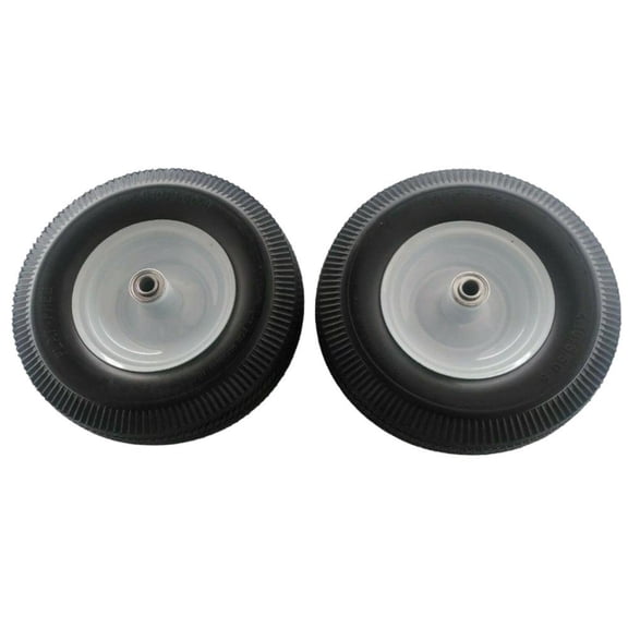 Proven Part Set Of 2 No Flat Solid Puncture Proof Rear Wheel Tire Assembly 4.10X3.50X6 For 4164204 For Walk Behind Blowers