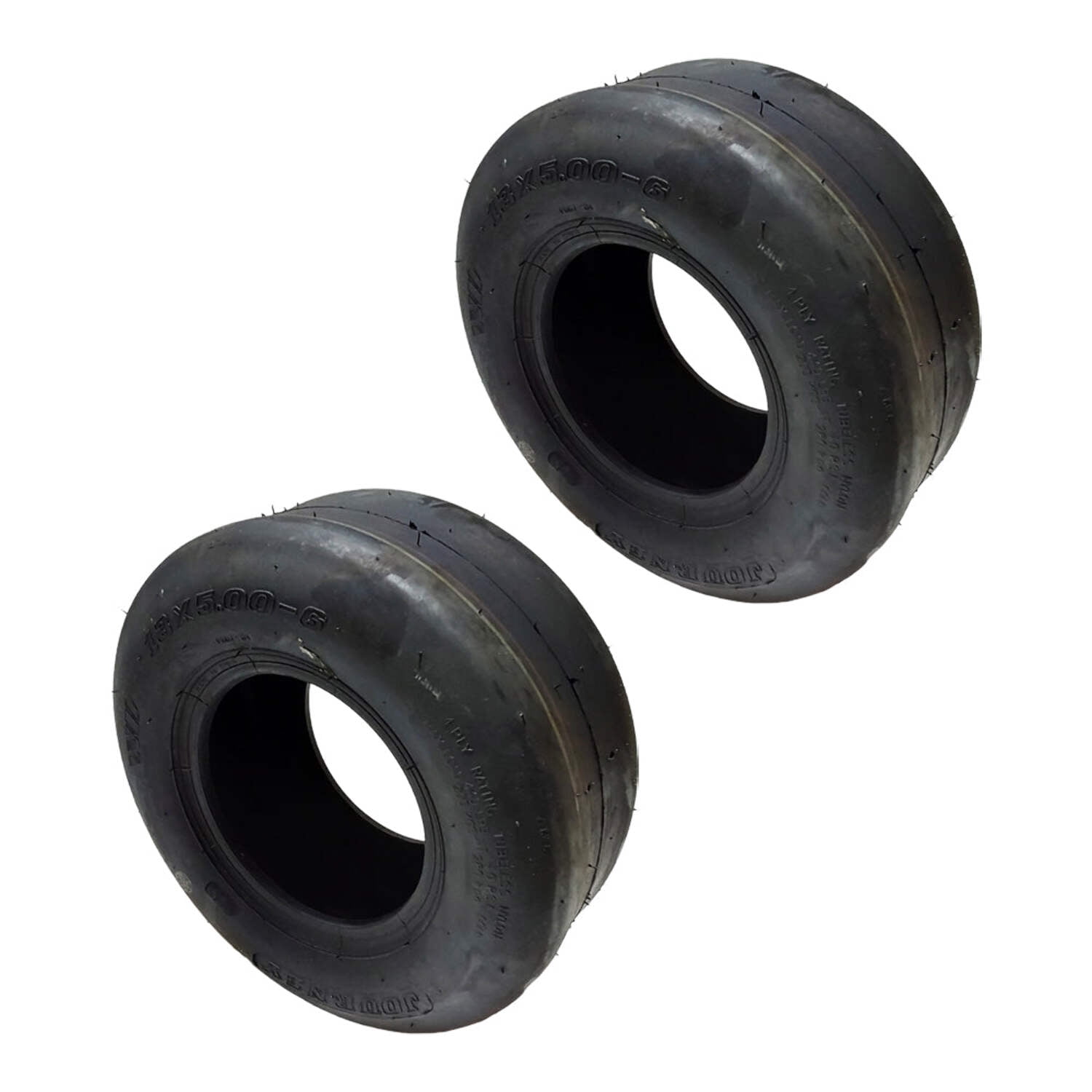 Proven Part Set Of 2 Proslick 13X5.00-6 Lawn Mower 4 Ply Tires