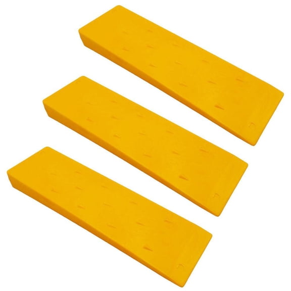 Proven Part Set Of 3 Yellow 12 Inch Tree Cutting Plastic Falling Felling Wedges