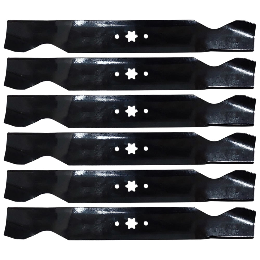 Proven Part Set Of 6 Lawn Mower Deck Blades For 42In For MTD 742-0616 742-04410