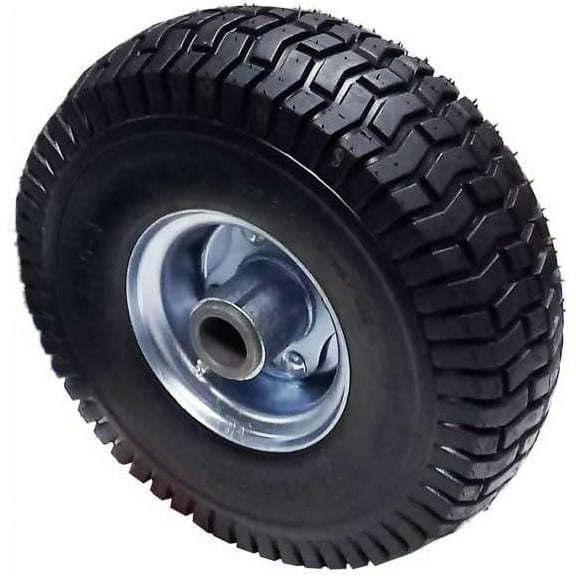 Proven Part Solid No Flat Tire 4.10X3.5-4 With Bearings, Fits 72310001 15010, Compatible With Velke 2 Wheel X2, Grey Metal