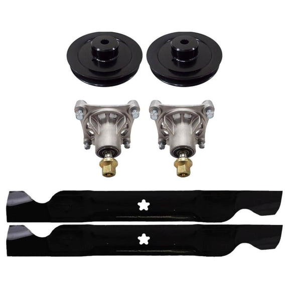 Spindles Blades For Husqvarna 46" Deck Z246 Z246i RZ 4621 4622T 174356, 174358