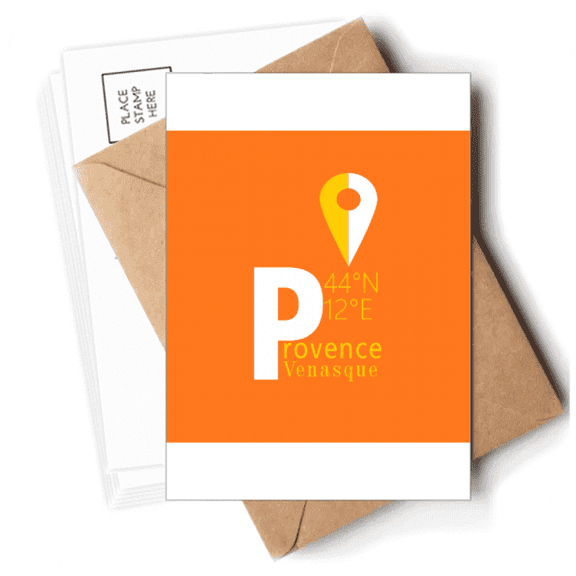 Provence Geography Coordinates Trave Postcards Envelopes Blank Note Cards Mailing