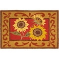 thumbnail image 1 of Jellybean 20 in. W X 30 in. L Multicolored Provence Sunflowers Polyester Accent Rug, 1 of 2
