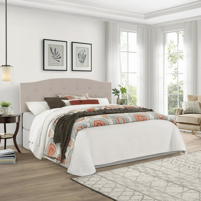 Provence Upholstered Arch Adjustable Tufted King California King