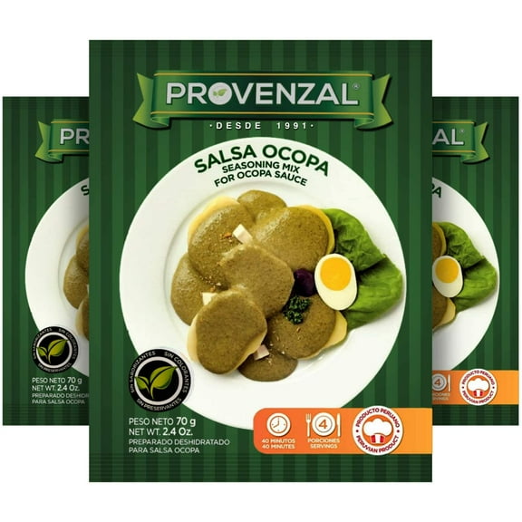 Provenzal Salsa Ocopa Peruana 2.4oz | Seasoning Mix for Ocopa Sauce 3 Pack