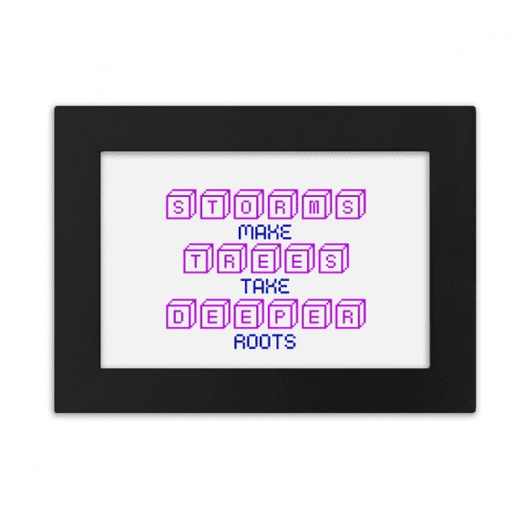 Proverb Box Root Tree Lasts Forever Desktop Photo Frame Ornaments Picture Art Painting