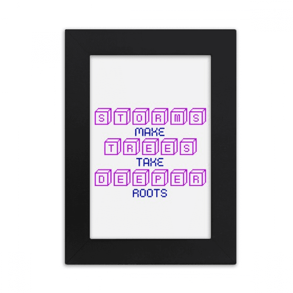 Proverb Box Root Tree Lasts Forever Desktop Photo Frame Picture Display Art Painting Exhibit