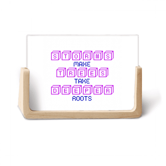 Proverb Box Root Tree Lasts Forever Photo Wooden Photo Frame Tabletop Display