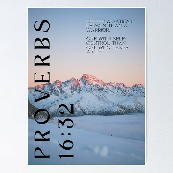 Proverbs 16:33 Poster- Unframed Poster | Wall Art | Perfect For Home Decor & Gifts, 8x12