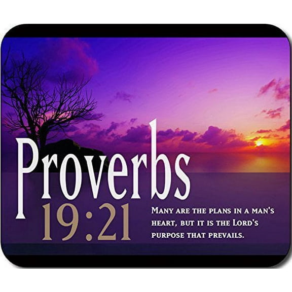 Proverbs 19:21 Bible Verse Mouse pads Gaming Mouse Pad 9.84x7.87 inches