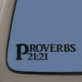 thumbnail image 1 of Proverbs 21:21 Bible Verse Decal Sticker | 7.5-Inches By 2-Inches | Religious Motivational Inspirational Educational | Black Vinyl, 1 of 1