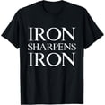 thumbnail image 1 of Proverbs 27:17 Iron Sharpens Iron T-Shirt, 1 of 6