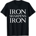 thumbnail image 1 of Proverbs 27:17 Iron Sharpens Iron T-Shirt, 1 of 3