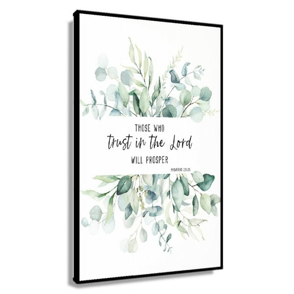 Proverbs 28 25, Bible Verse Wall Art, Christian Wall Art, Bible Quote Print, Scripture Wall Decor, Those Who Trust in The Lord Will Prosper