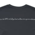 thumbnail image 1 of Proverbs 3 5 Front and Back Printed Unisex Short Sleeve Tee, 1 of 12