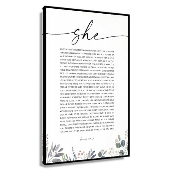 Proverbs 31 10-31 Bible Verse Wall Art, Scripture Wall Art, Christian Home Decor Poster, Mother's Day Gift Print, A Wife of Noble Character