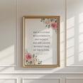 thumbnail image 1 of Proverbs 31 25 Floral Strength Dignity Wall Art, Unframed Canvas Size 24x36, 1 of 4