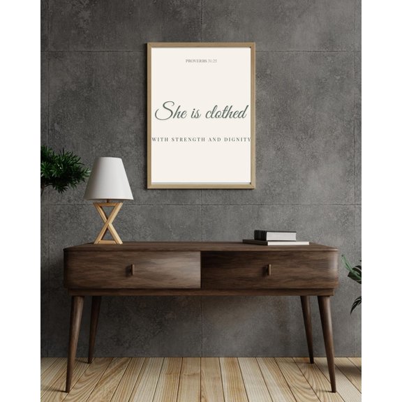 Proverbs 31:25 Scripture Print