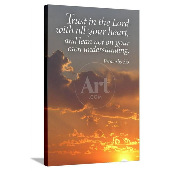 Proverbs 35  Inspirational, Stretched Canvas Wall Art by Lantern Press Sold by Art.Com