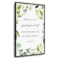 thumbnail image 1 of Proverbs 4 23 Guard Your Heart Bible Verse Printable Wall Art, Bible Verse Print Scripture Greenery Poster Kitchen Decor Hanging Painting Canvases, 1 of 6